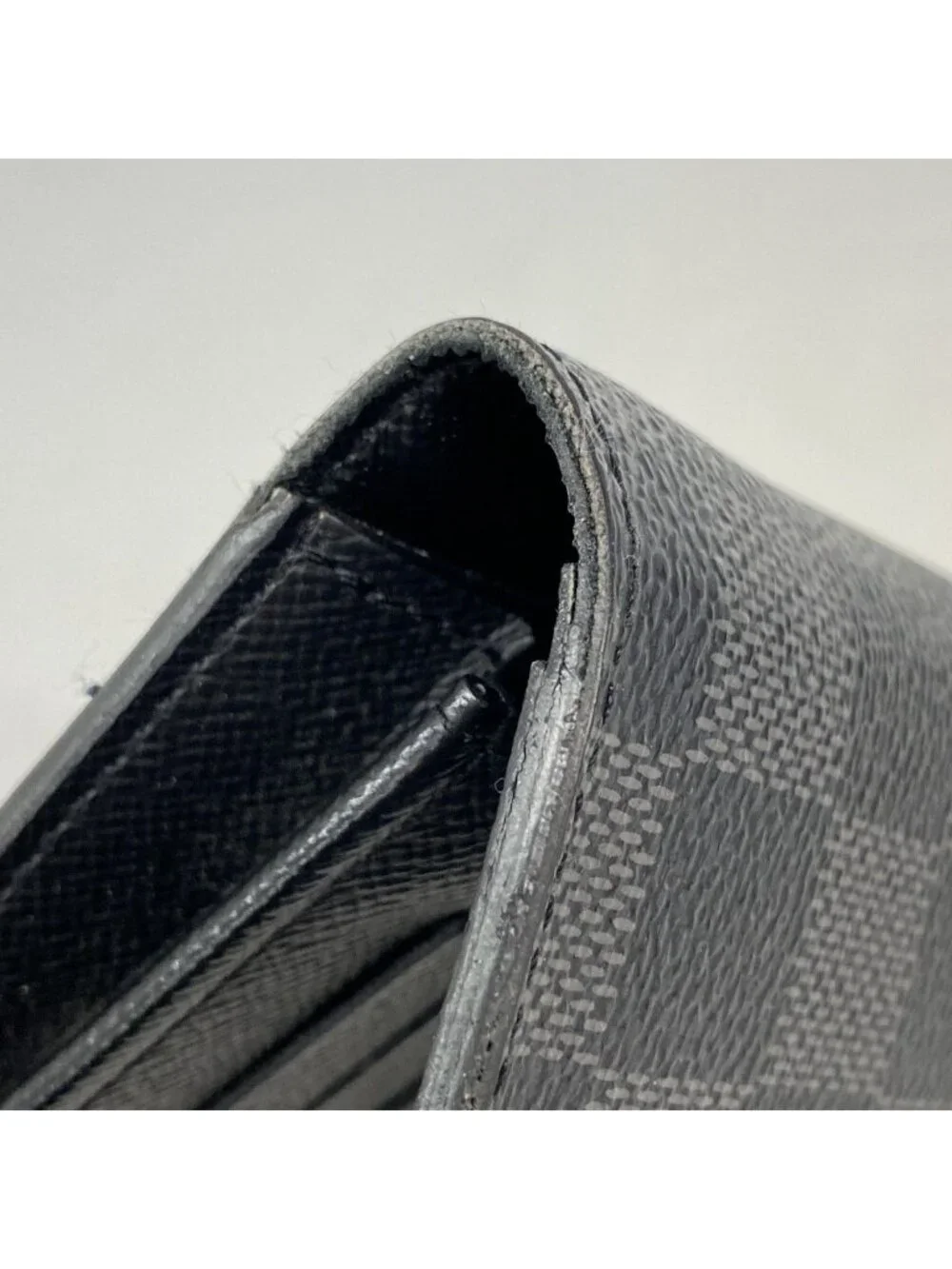 Louis Vuitton Wallet Damier Graphite Portefeuille Brazza Black